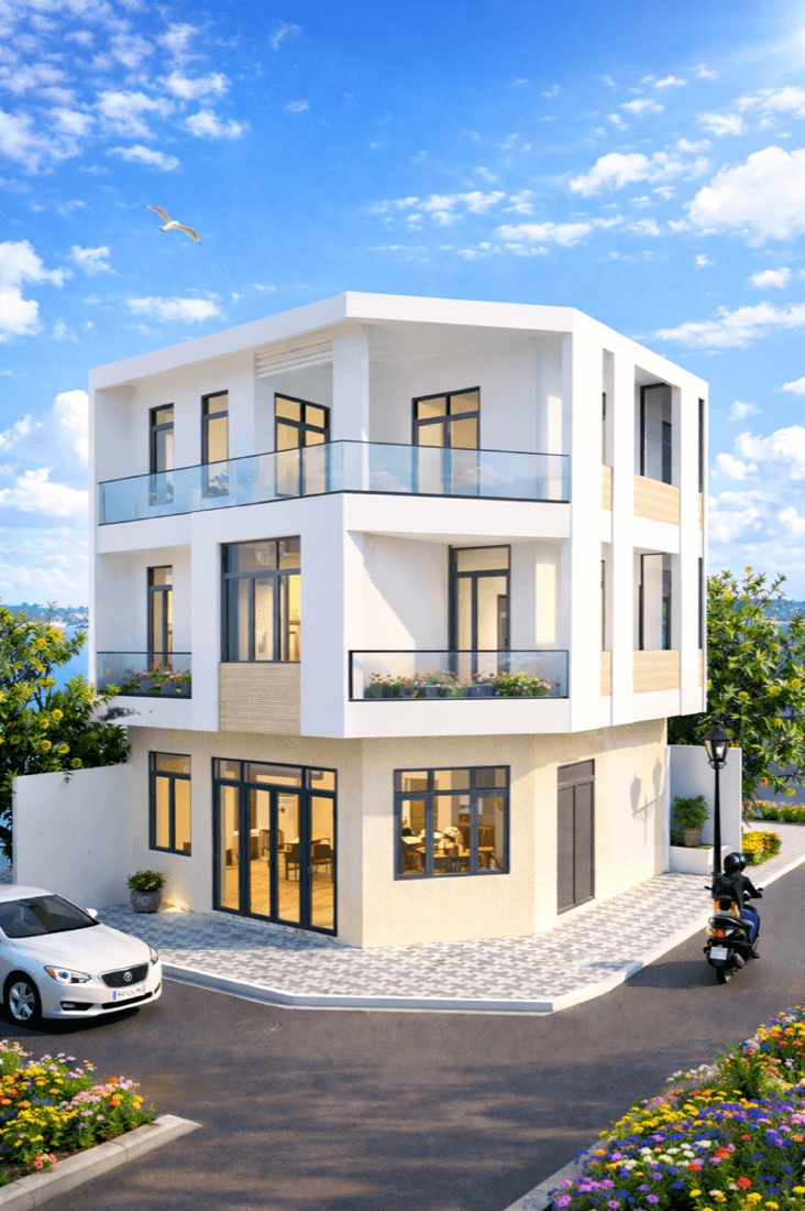 Thiết Kế Nhà Phố 2 Tầng Hiện Đại